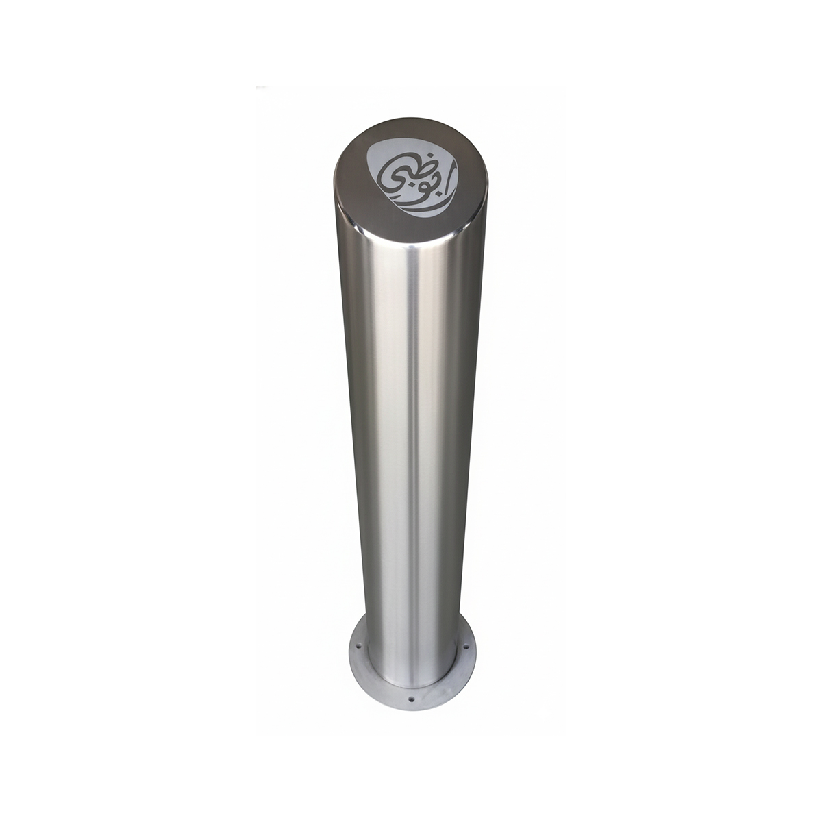 ULG-BOL-003 - ADM/DMT Approved Bollard with Abu Dhabi Logo Type 3
