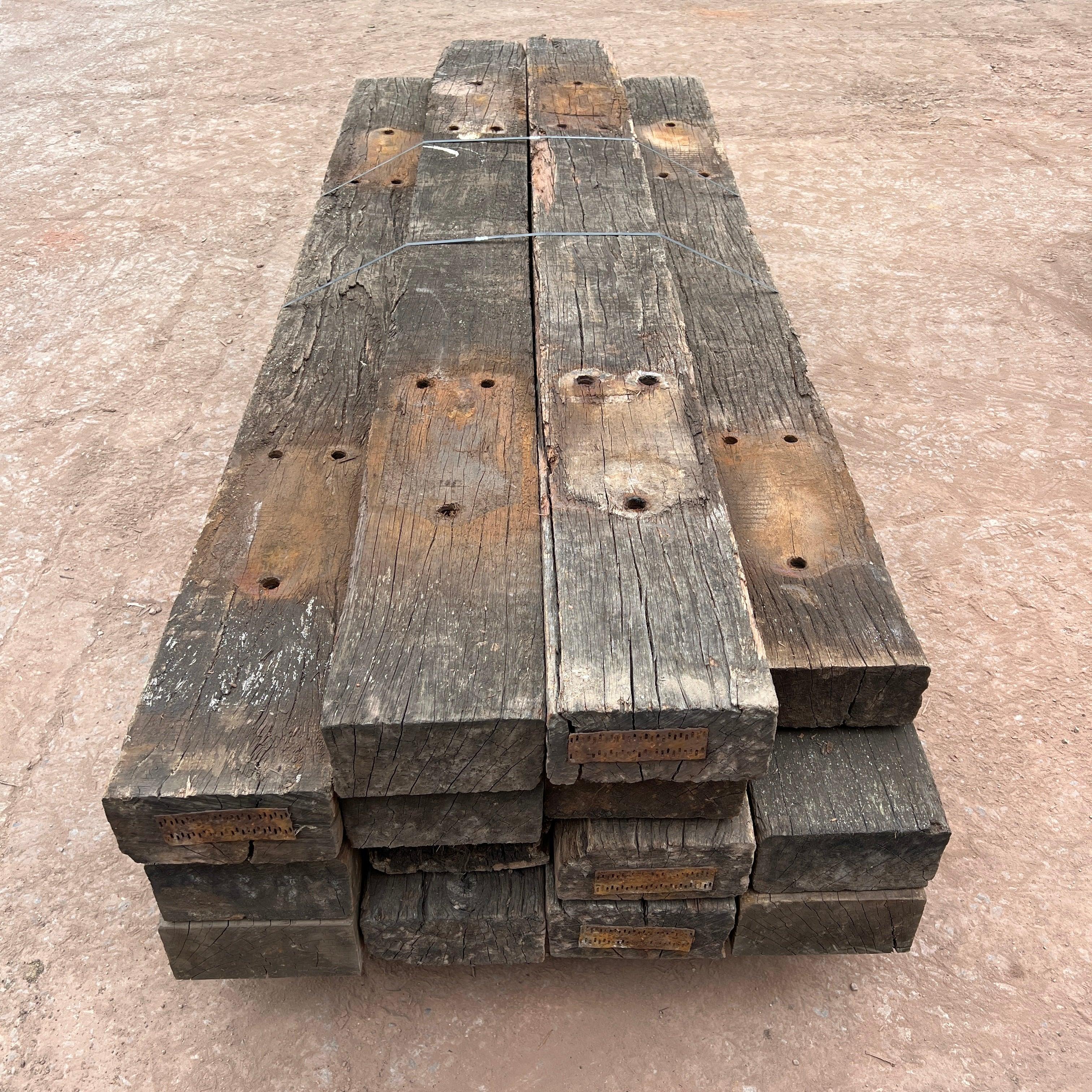 ULG-RSL-005 - Reclaimed Oak Timber Railway Sleeper Logs